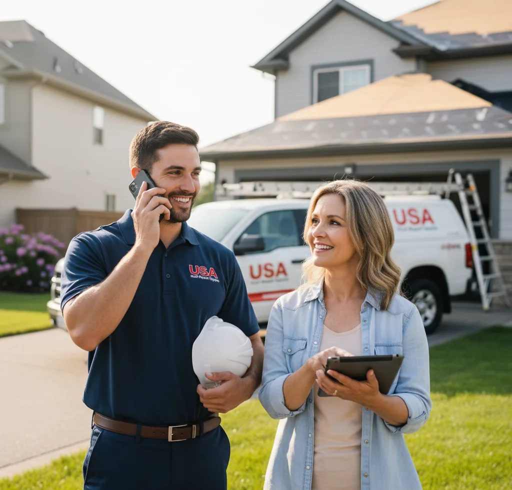 USA Roof Repair Experts customer support in Broken Arrow